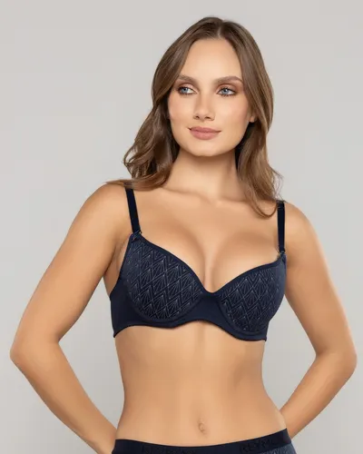 Brasier Básico Copa Media, Estampado En Algodón Ref. 404