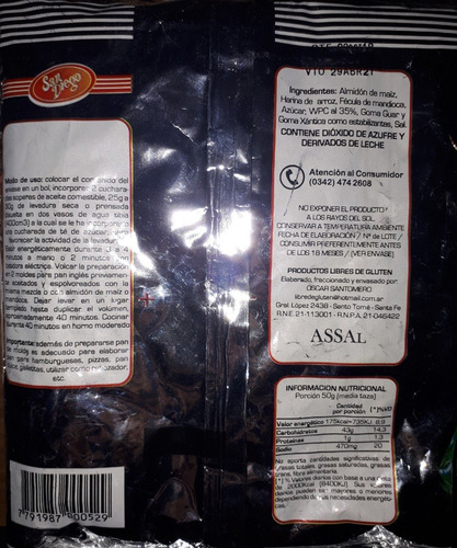 Caja De Premezcla De 20 Unidades ( San Diego) Para Celiacos