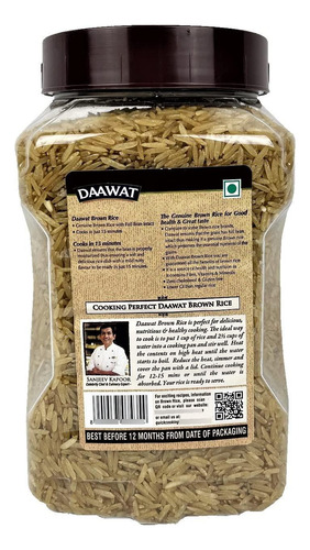 Arroz Basmati Integral 1 Kg En Tarro