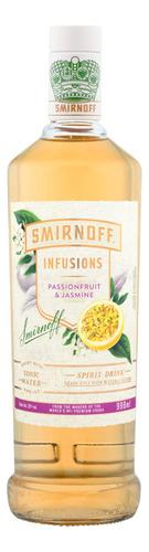 Vodka Destilada Maracujá & Jasmim Smirnoff Infusions Garrafa 998ml