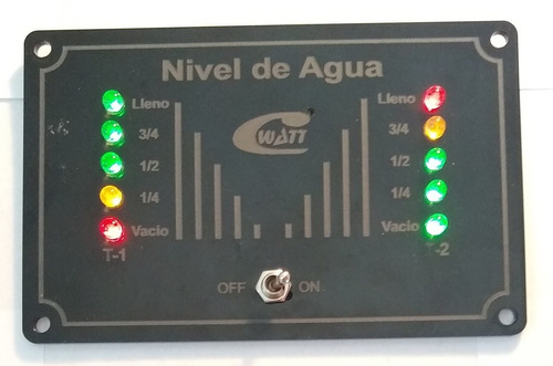 Medidor Nivel 2 Tanques Agua Sensor Indicador Inoxidable