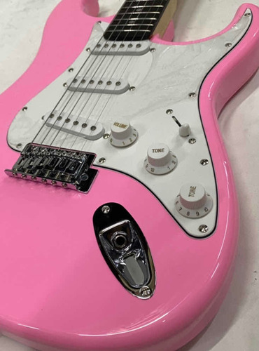 Guitarra Strato Memphis By Tagima Mg22 Rosa Novo Original