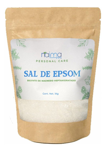 Sal De Baño Naima Sal De Epsom (sulfato De Magnesio) 1kg