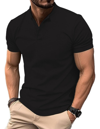 Playera Manga Corta Casual Moda Polo Para Hombre