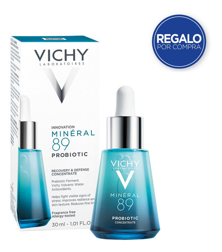 Imagen 1 de 11 de Vichy Minerál 89 Probiotic Fractions Serum Reparador 30ml