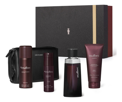 Presente Dia Dos Pais Malbec Premium (5 Itens) O Boticario