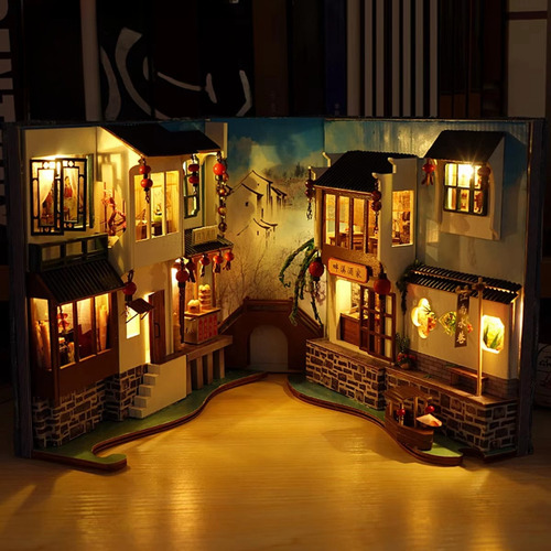.. Kit De Maquetas De Casas De Muñecas En Miniatura Para