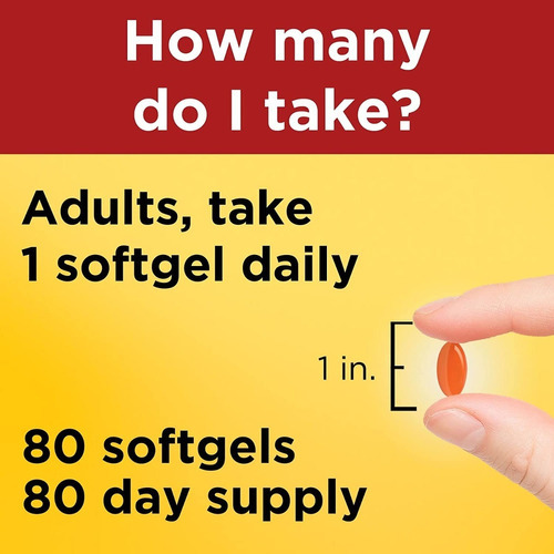 Nature Made Coq10 200 Mg Energía Celular 80 Softgels Sabor Sin Sabor
