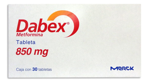 Dabex 850 Mg Metformina Caja Con 30 Tabletas Merck