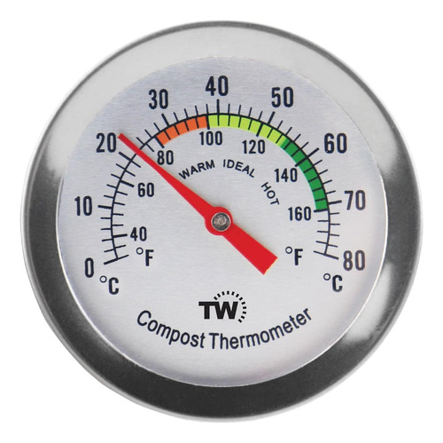 Termómetro De Compost De Dial De Acero Inoxidable Term...