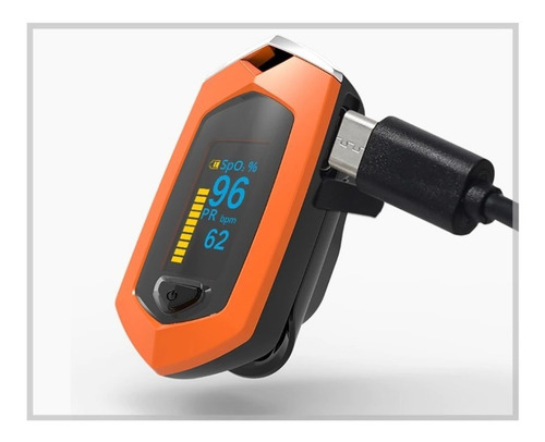 Imagen 4 de 10 de Saturometro Oximetro Recargable Colores Usb Con Estuche Stgo