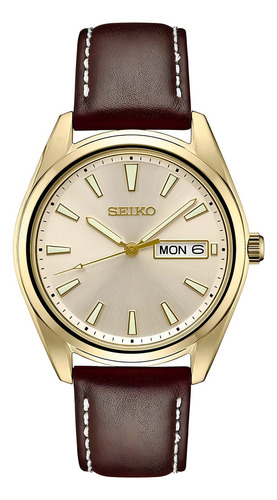 Seiko Esencial Sgp Champ Dial Para Hombre, Champán, Lujo