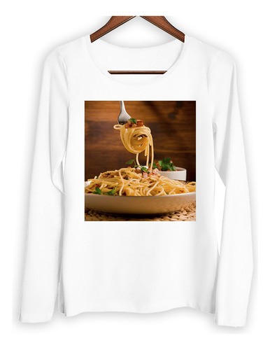 Remera Mujer Ml Pastas Secas Frescas Gourmet Cocina Chef P5