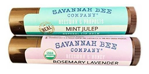 Savannah Bee Company Cera De Abejas Lip Balm 0,15 Oz Pack De
