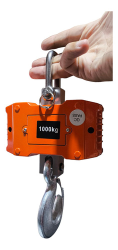 Báscula Balanza Dijital 1000kg Colgables Peso Máximo 1000kg Naranja