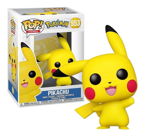 Boneco Funko Pop Games Pokémon Pikachu 553 - Original