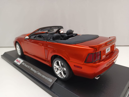 Maisto 2003 Ford Svt Mustang Cobra Convertible 1:18 Naranja Naranja (Usado)