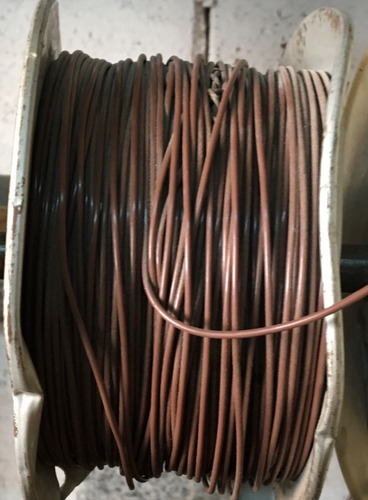 Cable Awg # 24 Marron Multifilar Estañado Silicon 20 Hilos