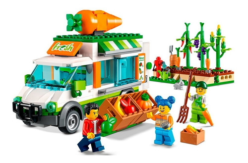 Lego City 60345 Farmers Market Van - Original
