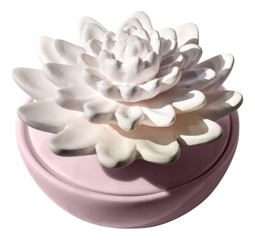 Ellia Calm Waters Difusor De Aroma De Porcelana, Color Rosa