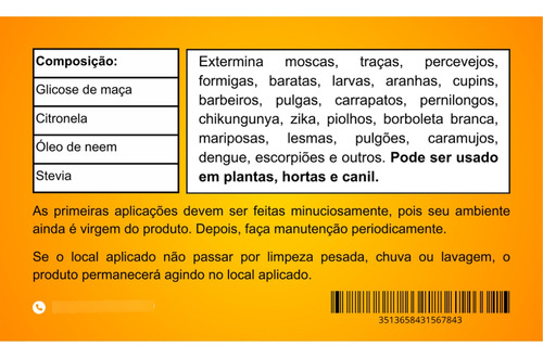 Multi Inseticida Orgânico 500ml Bioraid Mata Formiga Insetos