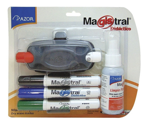 Marcador Para Pizarron Con 4 Piezas  Magistral Didactico