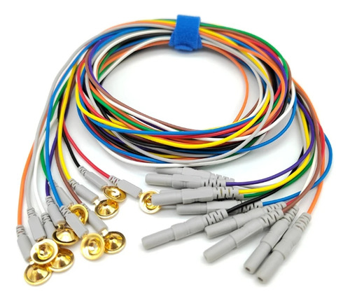 Electrodos De Copa Eeg 10pzs 1.5mts
