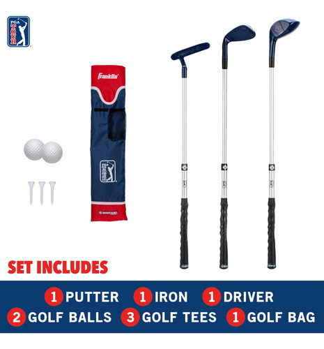 Set De Golf Franklin Sports Pga Tour Kids Con Bolsa Y Pelota