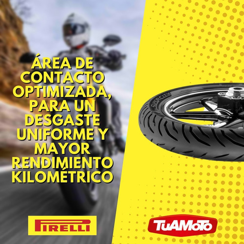Imagen 4 de 10 de Cubierta 2.75 17 Pirelli Super city Tras Wave Crypton Dl