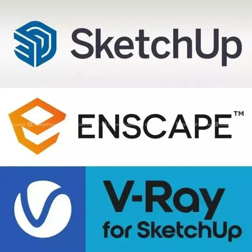 Sketchup Pro 2024 + V-ray 6.2 + Enscape 4.1 Full Español
