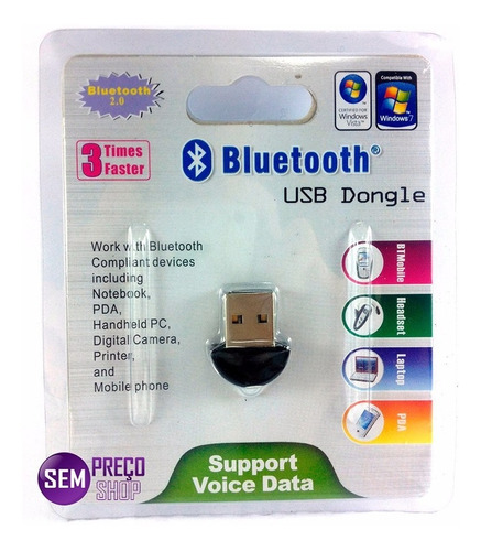 Adaptador Mini Bluetooth Usb 2.0 Dongle Compatible Pc-noteb