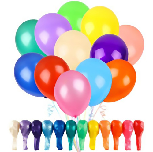 Balão Bexiga liso festa decoração 9 polegadas 50 und mais cores