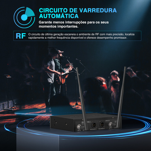 Microfone portátil dinâmico Phenyx Pro com clipe Phenyx Pro PH5014