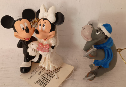 Figuras Mickey, Mimi Novios E Igor Cerámica 10cm (Usado)
