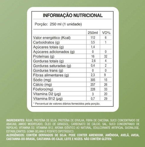 Bebida Not Shake Protein Baunilha Com Coco 250ml - Kit Com 3