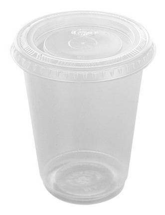 Vaso De Plástico Trans C/ Tapa Reyma De 10 Onzas 1000 Pzas