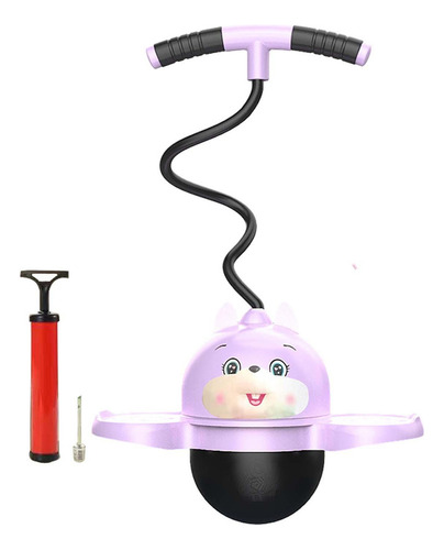 Pogo Ball Con Mango Ejercicio Pogo Stick Pelota Conejo Rosa