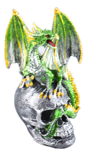Adorno De Halloween Con Estatua De Dragón De Resina, Estilo