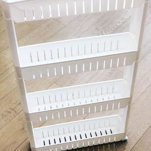 Organizador De Espacios Reducidos Pvc Blanco 4 Pisos