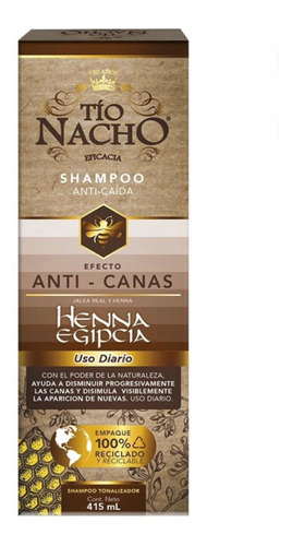 Shampoo Tío Nacho Henna Egipcia Anticanas 415ml Envío Gratis