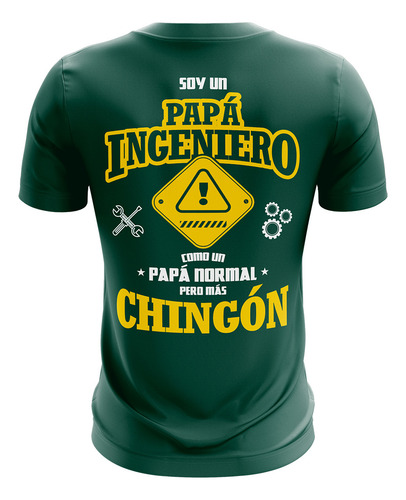 Playera Sublimada Talla Extra Papá Ingeniero
