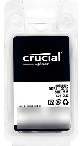 Memoria Ram 8gb Crucial Ddr4 3200mhz Notebook Sodimm