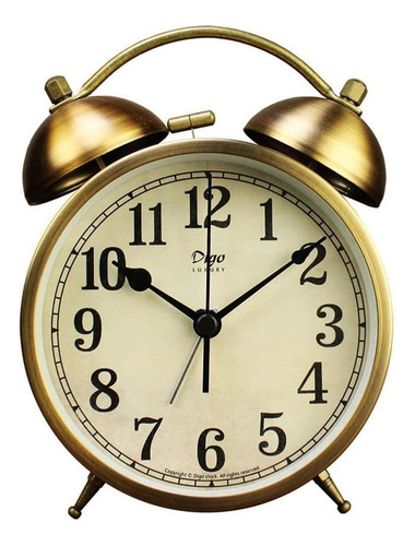 Wekity - Reloj Despertador De Escritorio (4 Pulgadas, Doble