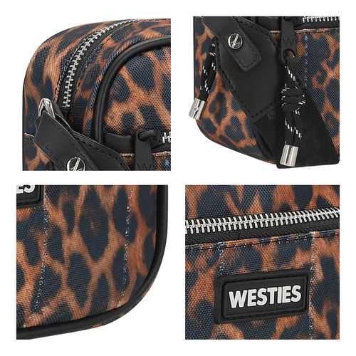 Bolsa Cross Body Para Mujer Westies Leopardo Hbcapuchina8we