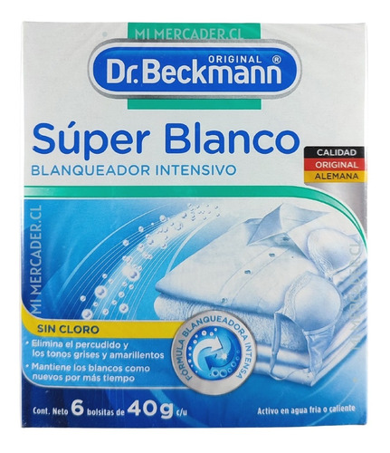 Super Blanco Blanqueador Intensivo Sin Cloro Dr. Beckmann