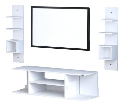 Mesa Tv Para Sala Minimalista Moderno Almacenamiento Negro