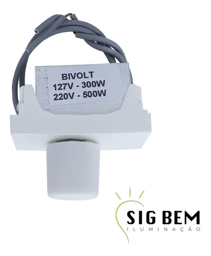 Imagem 1 de 4 de Dimer Rotativo Módulo Pial Plus Lâmpada Bulbo Dimeriz. 110v