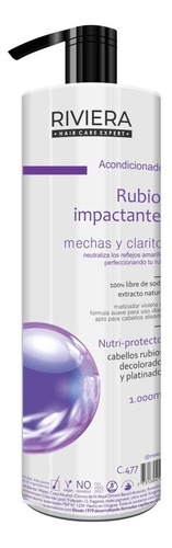 Acondicionador Rubio Impactantes Riviera 1l Matizador Diario