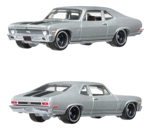 Hot Wheels 1:64 Rapido & Furioso 70 Chevrolet Nova Ss Color Gris