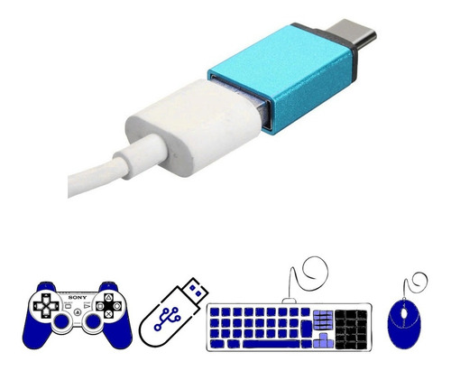 Adaptador Otg Tipo C Para Usb Pen Drive Smart Phone Teclado